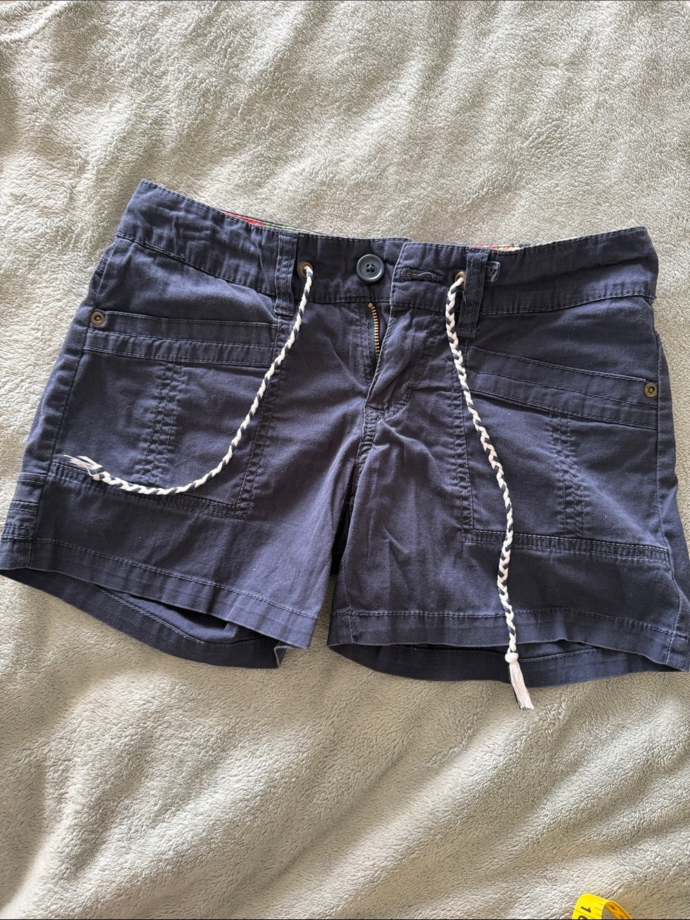 Women’s Navy Drawstring Utility Bermuda Shorts Union Bay size 1
